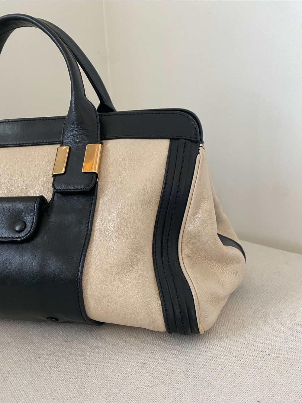 Chloe Alice Two Tone Satchel - Picture 4 of 17